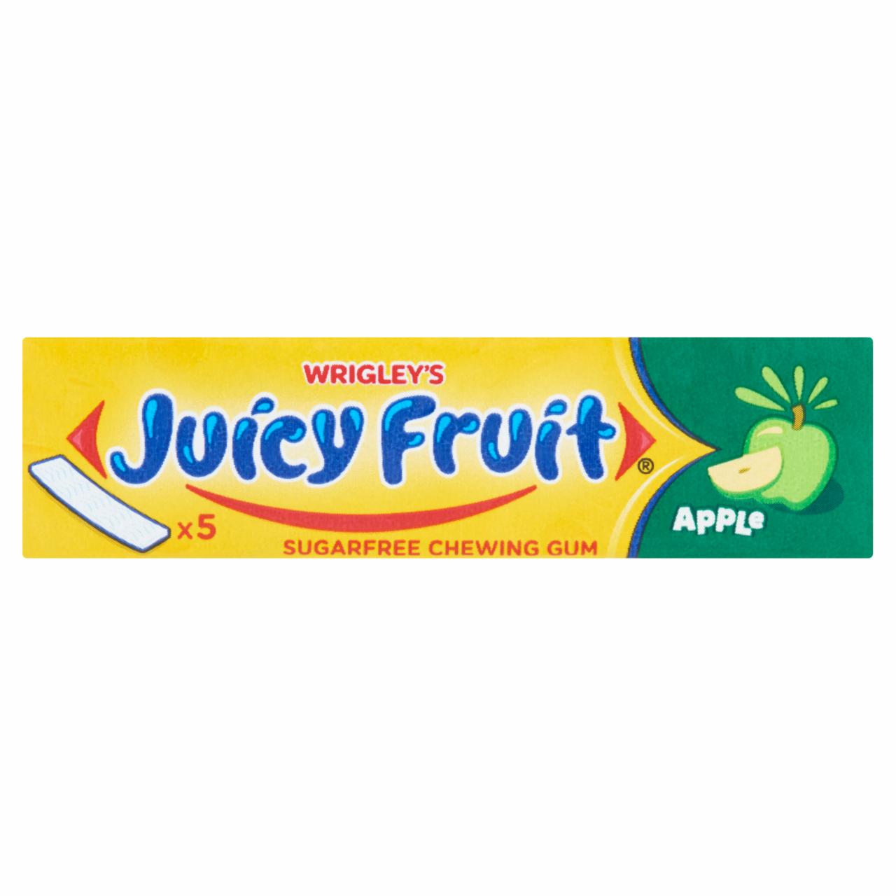 Képek - Juicy Fruit almaízű rágógumi 5 lap 13 g