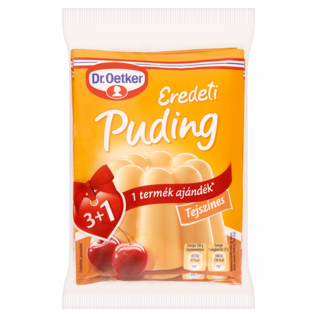 Képek - Dr. Oetker Eredeti Puding tejszínes pudingpor 4 x 40 g