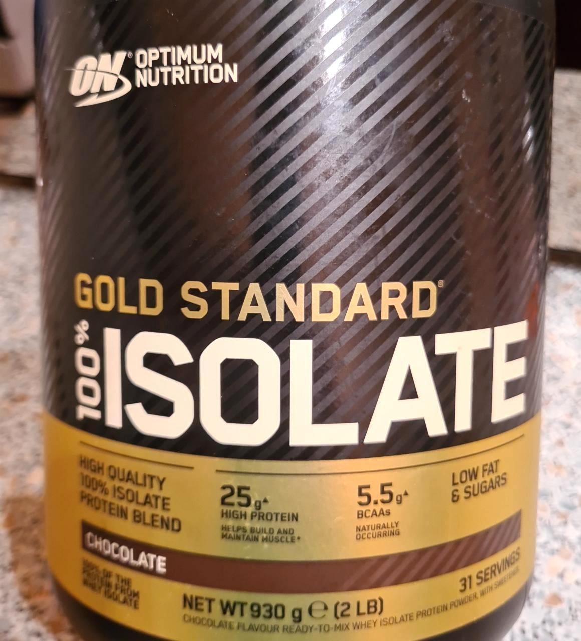Képek - Gold Standard 100% Isolate Chocolate Optimum Nutrition