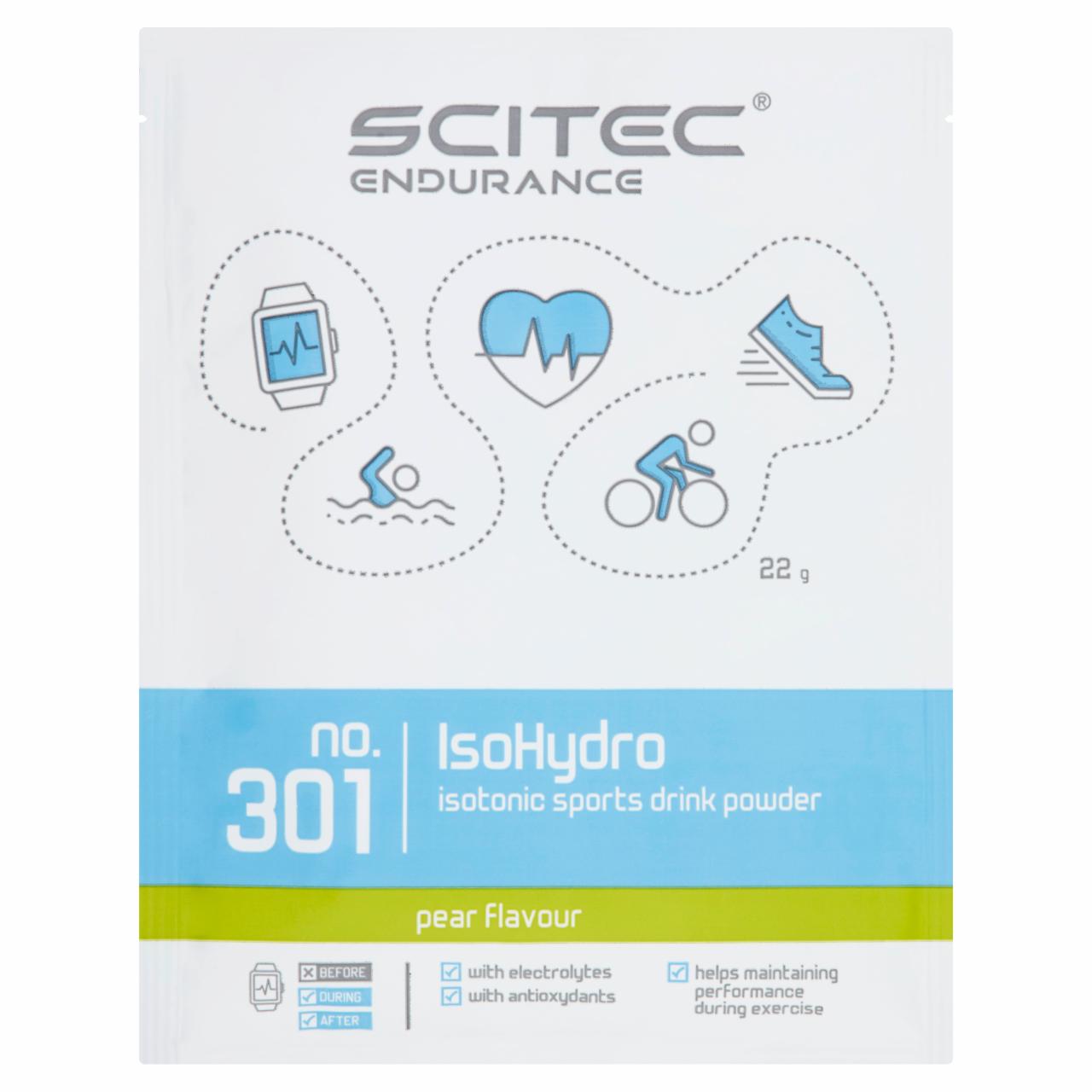 Képek - Scitec Endurance IsoHydro körte ízű étrend-kiegészítő por 22 g