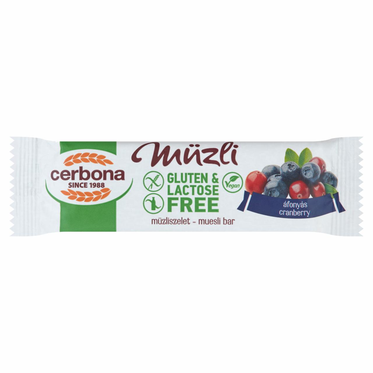 Képek - Müzli áfonyás cranberry Cerbona