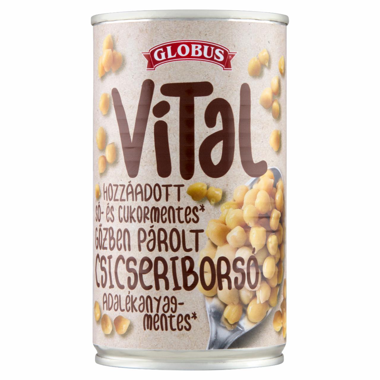 Képek - Globus Vital gőzben párolt csicseriborsó 285 g