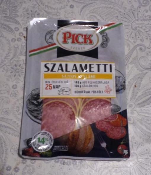 Képek - PICK Szalametti szeletelt sajtos szalámi 70 g