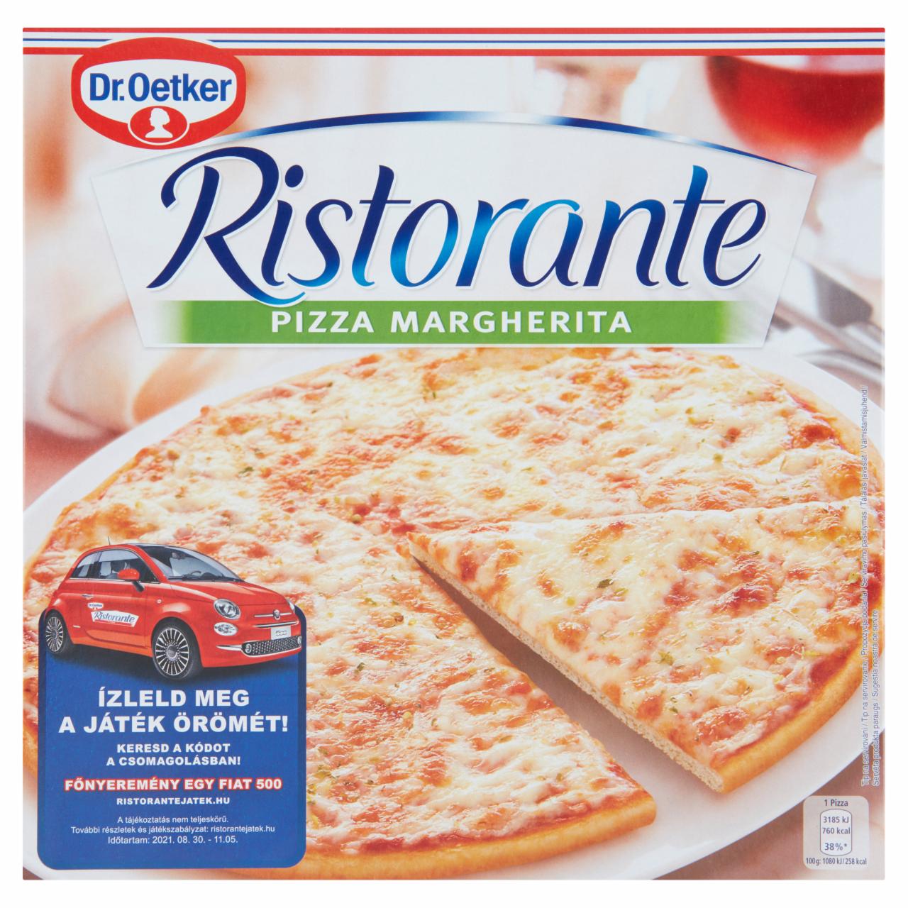 Képek - Dr. Oetker Ristorante Pizza Margherita gyorsfagyasztott pizza mozzarella és gouda sajttal 295 g