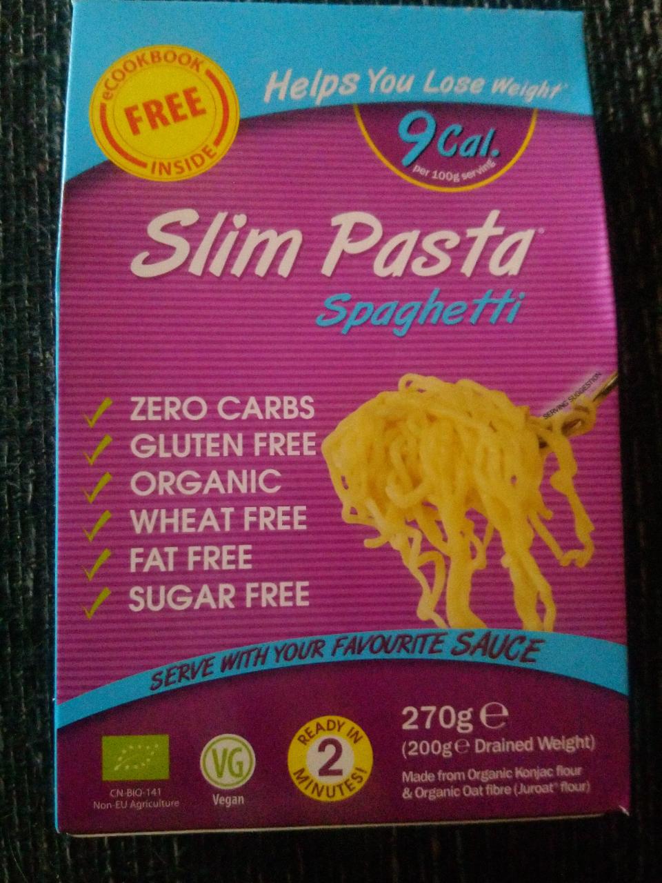 Képek - Slim Pasta Spaghetti bio zabrost és konjak mannán alapú készítmény 270 g