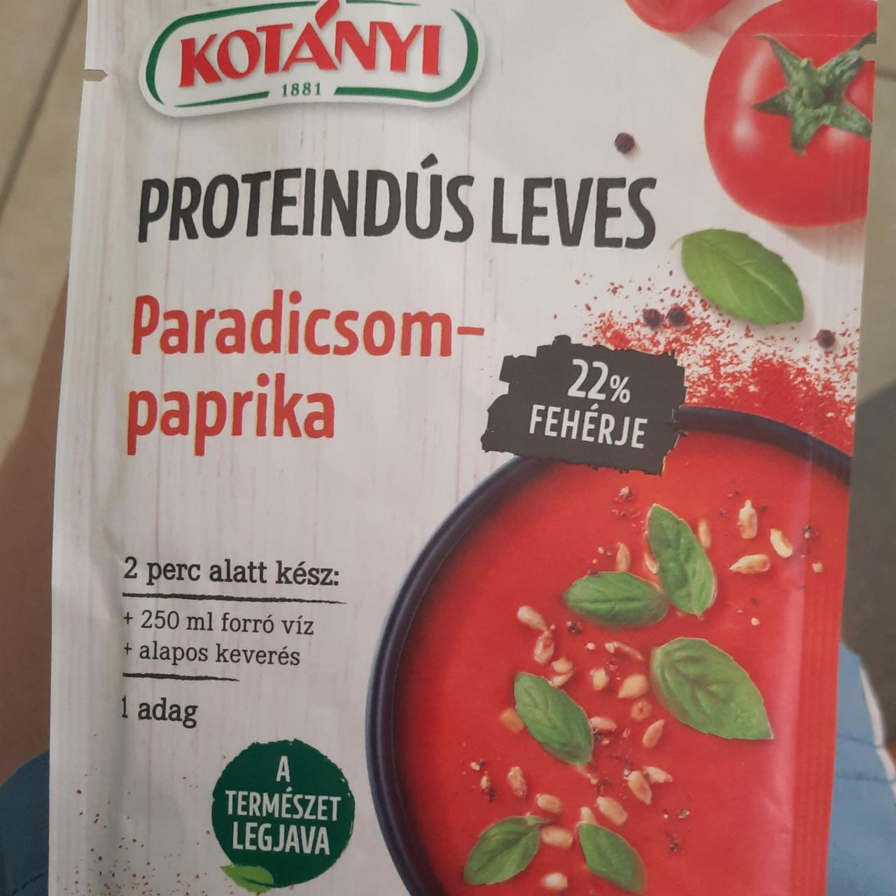 Képek - Proteindús leves Paradicsom-paprika Kotányi