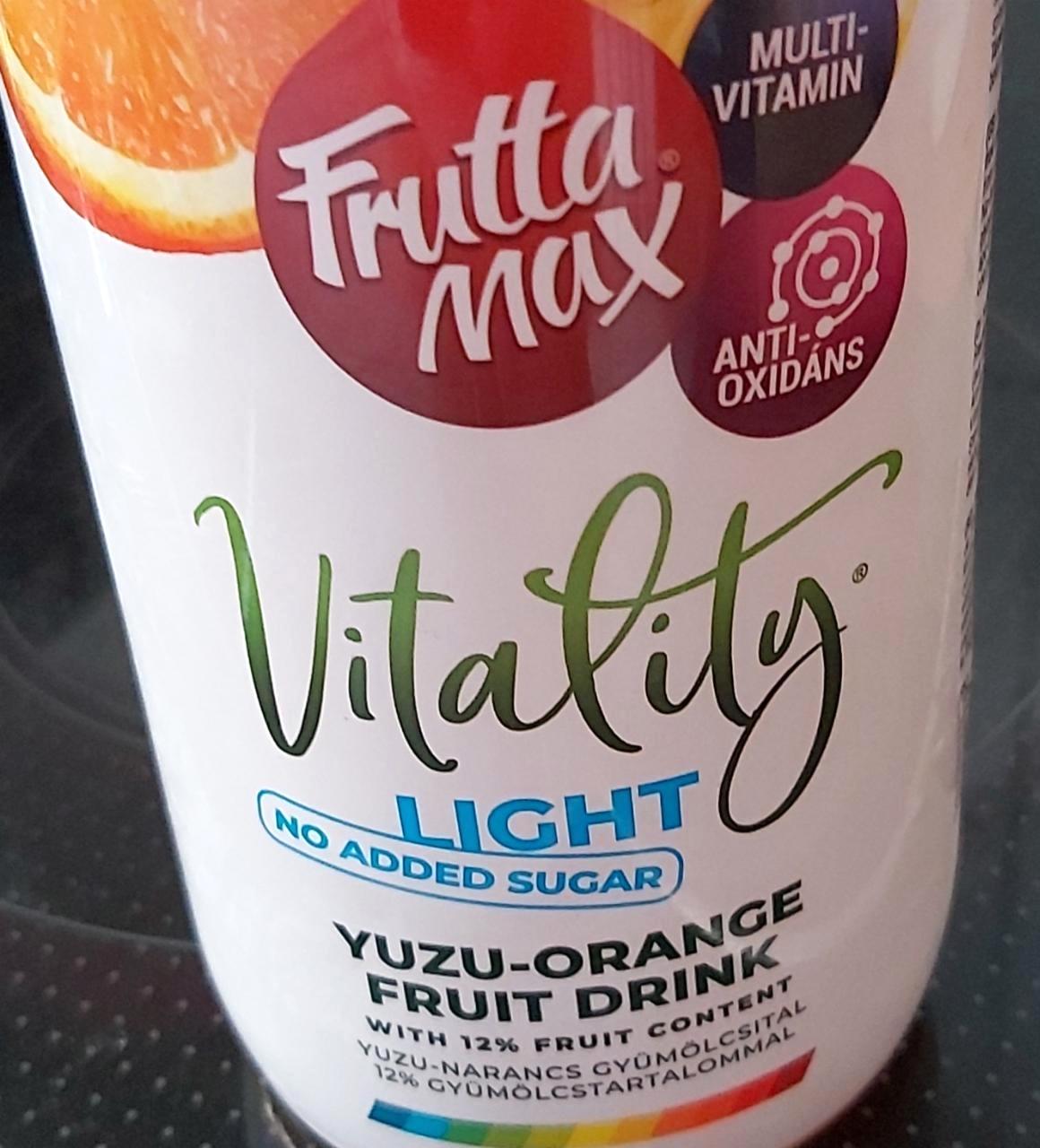 Képek - Frutta Max Vitalyty Light Yuzu-Narancs 12% gyümölcstartalommal