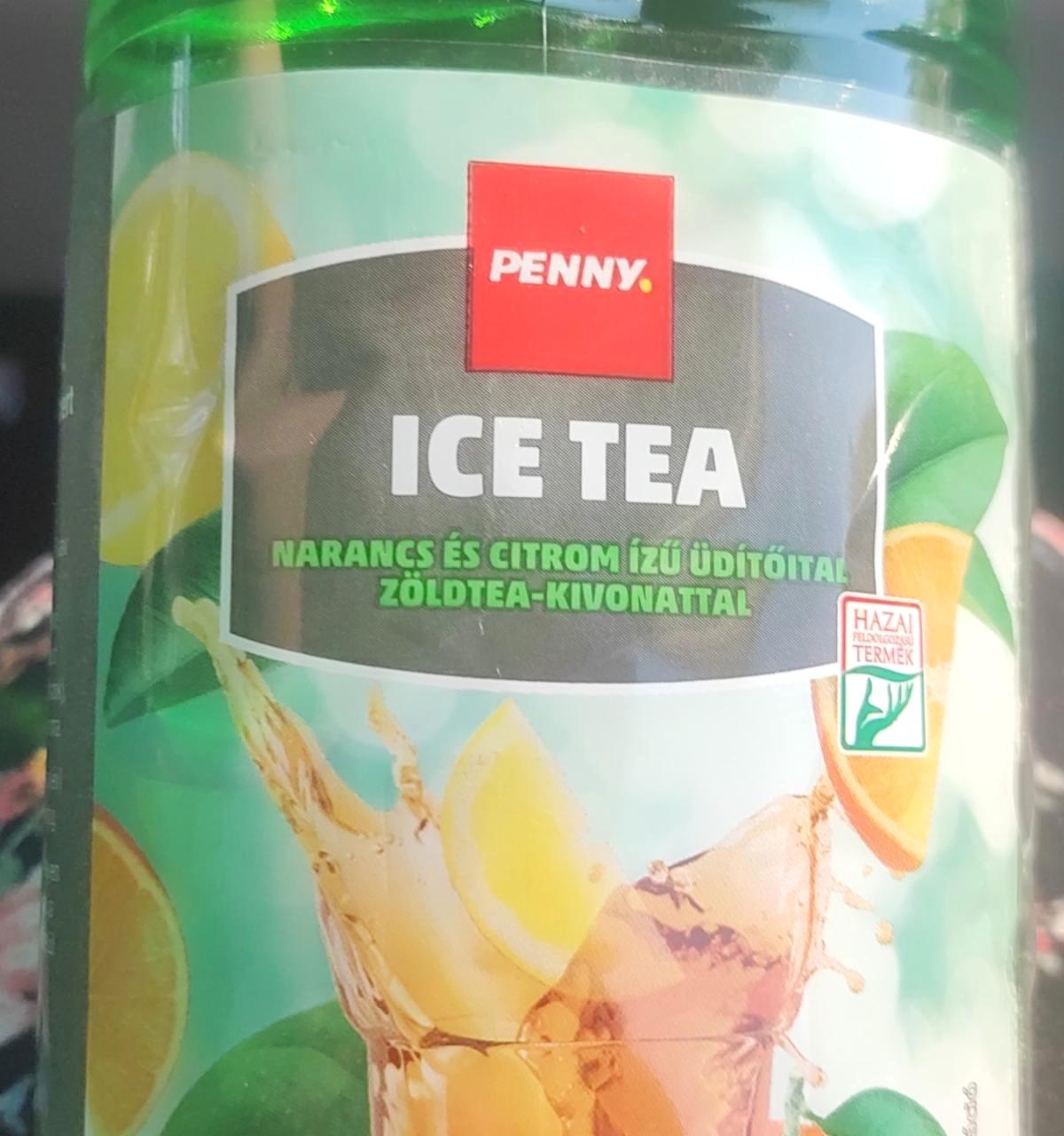 Képek - Ice tea narancs és citrom ízű üdítőital zöldtea kivonattal Penny
