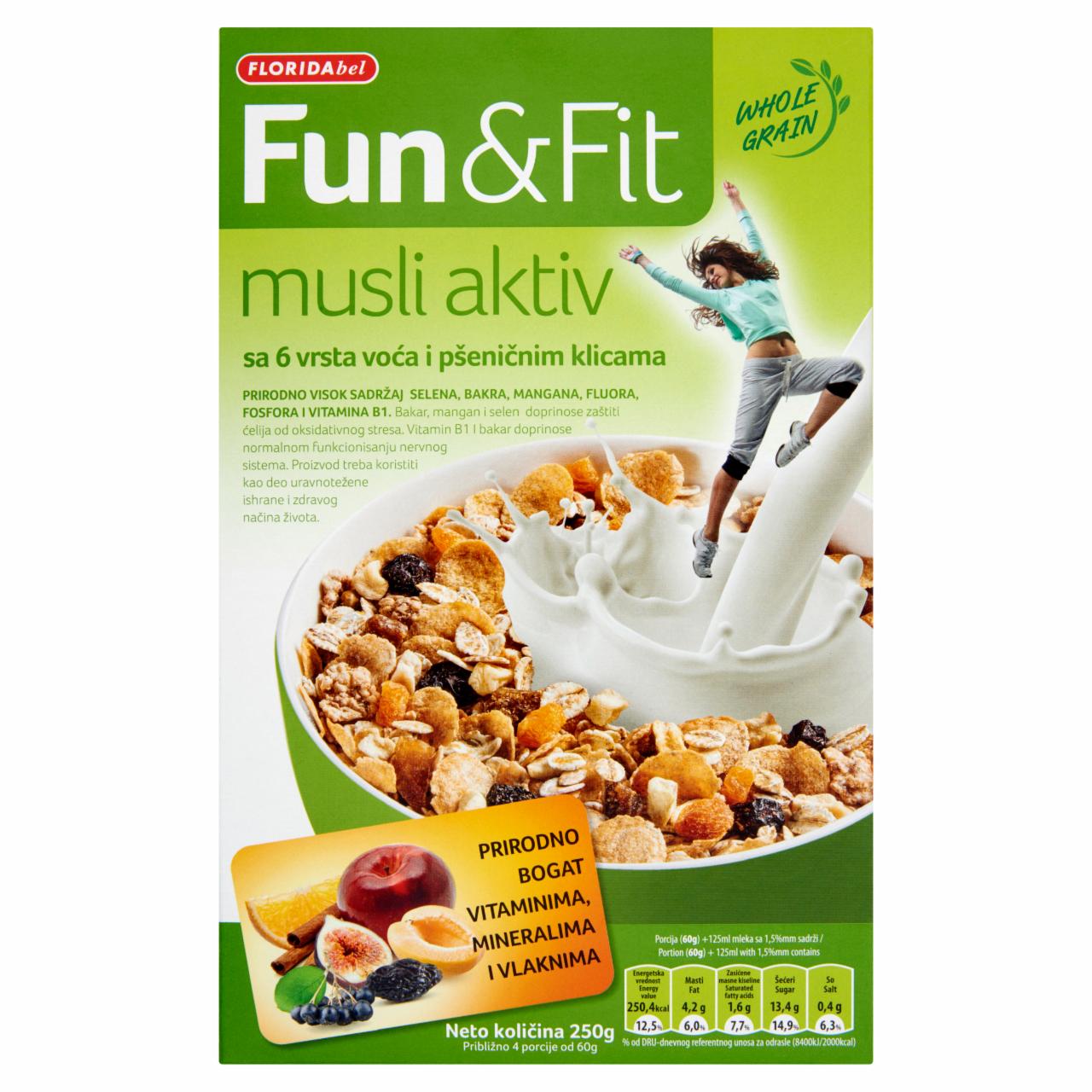 Képek - Fun&Fit aszaltgyümölcsös müzli 250 g