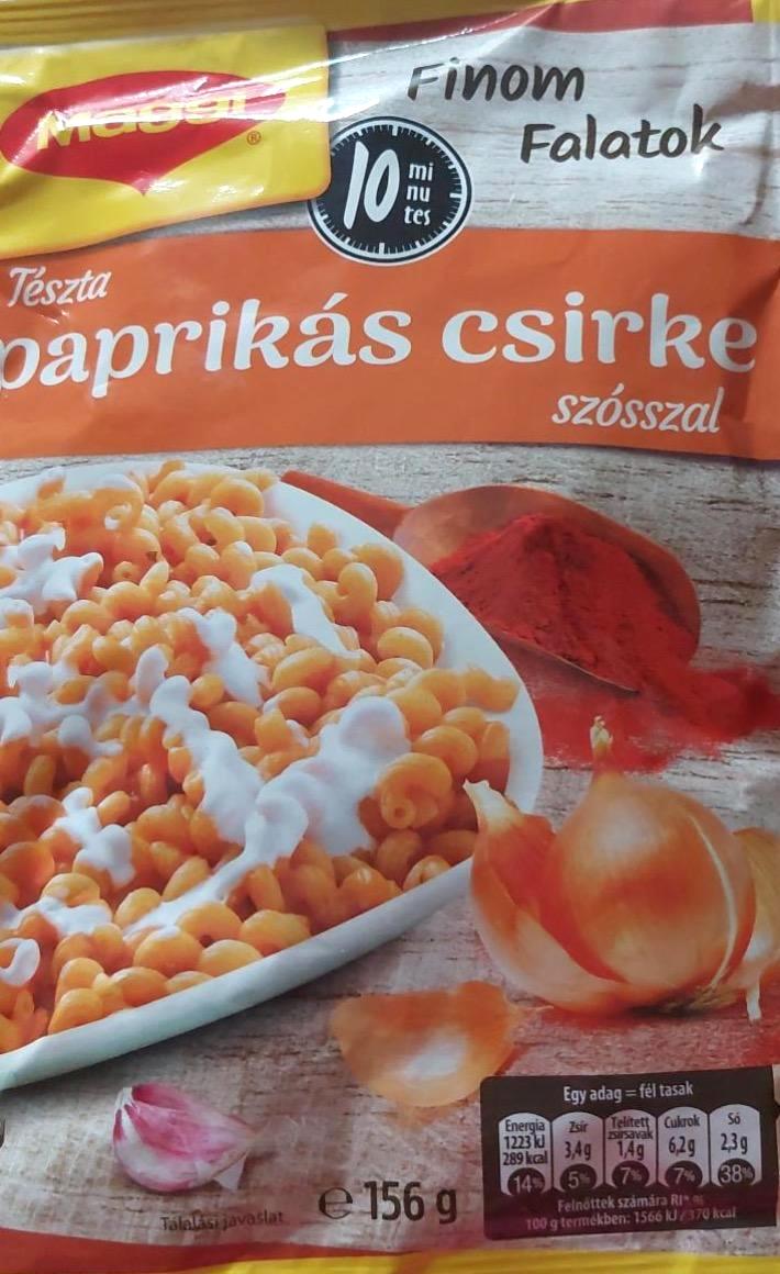 Képek - Finom falatok Tészta paprikás csirke szósszal Maggi