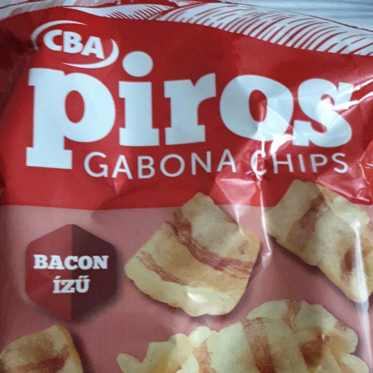 Képek - Gabona chips Bacon ízű CBA Piros