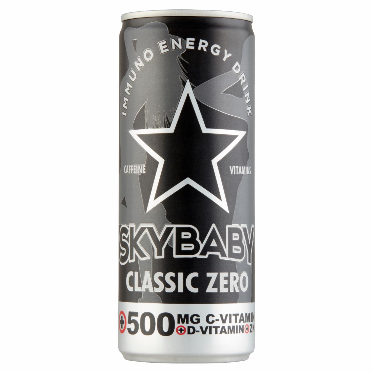 Képek - Skybaby Energy Drink Classic Zero tutti-frutti ízű szénsavas alkoholmentes ital 0,25 l