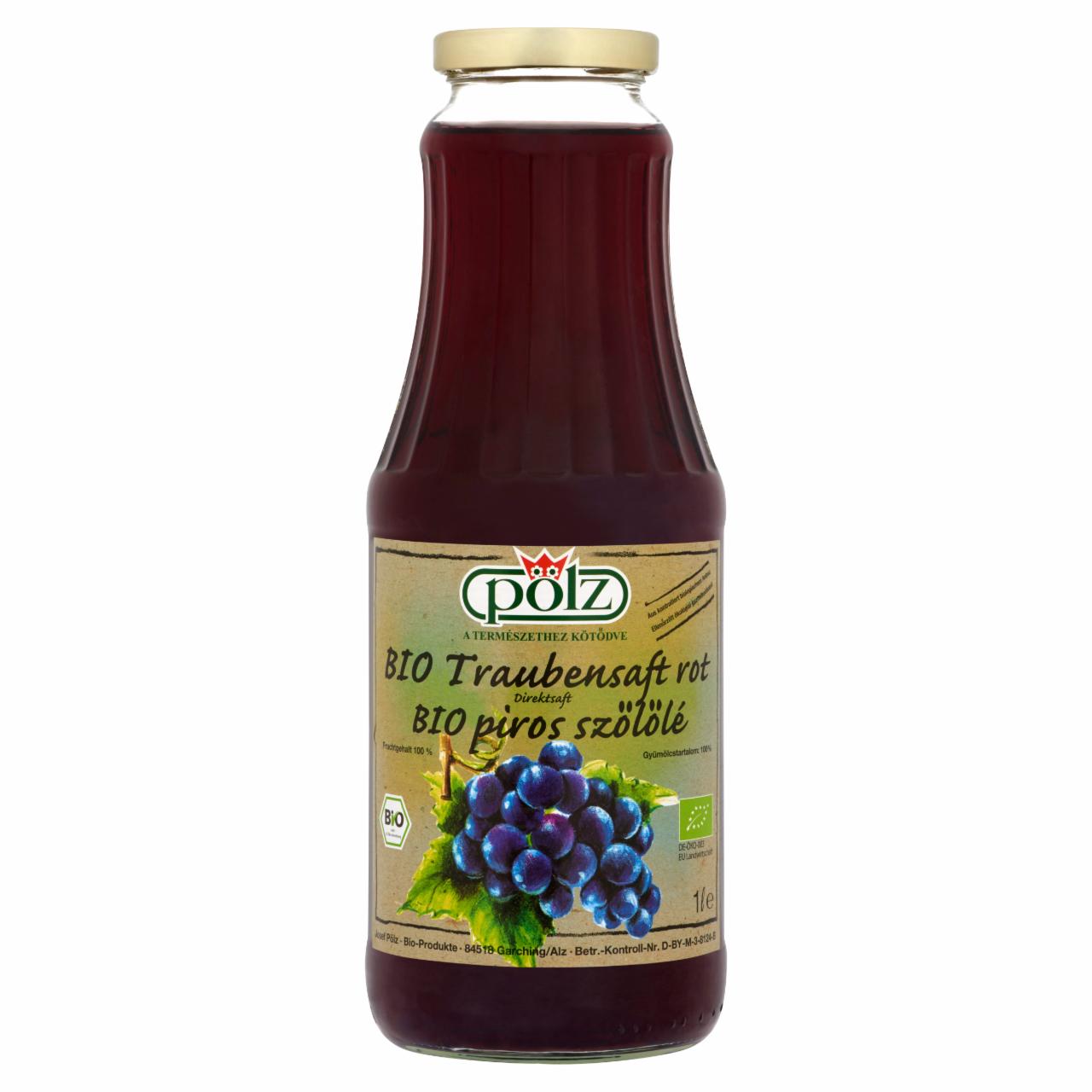 Képek - Pölz BIO piros szőlőlé 100% 1 l