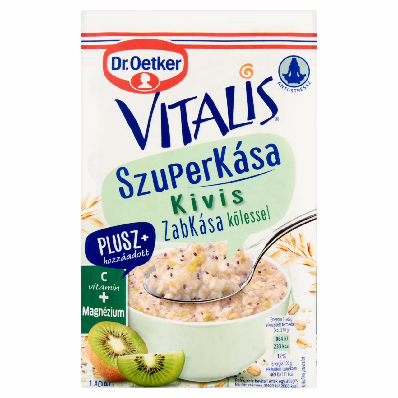 Képek - Dr. Oetker Vitalis Szuperkása kivis zabkása alappor kölessel 60 g