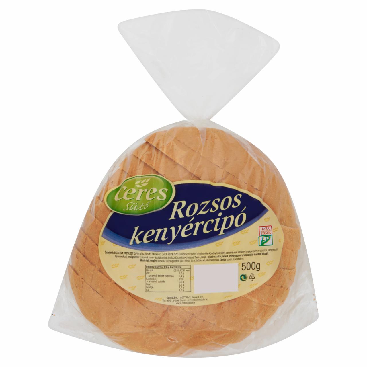 Képek - Ceres Sütő rozsos kenyércipó 500 g