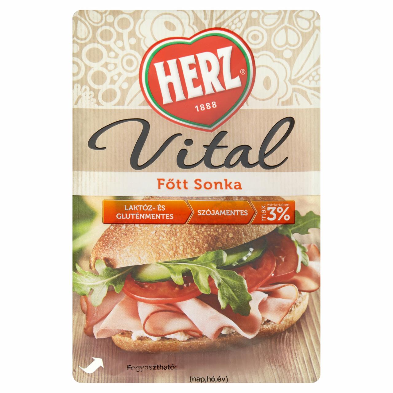 Képek - HERZ Vital főtt sonka szeletelt 90 g