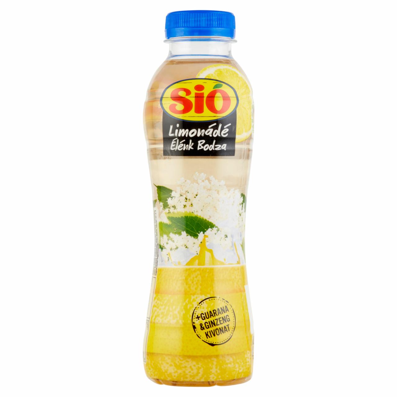 Képek - Sió limonádé bodzás vegyes üdítőital panax ginzeng gyökér és guarana kivonatokkal 0,5 l