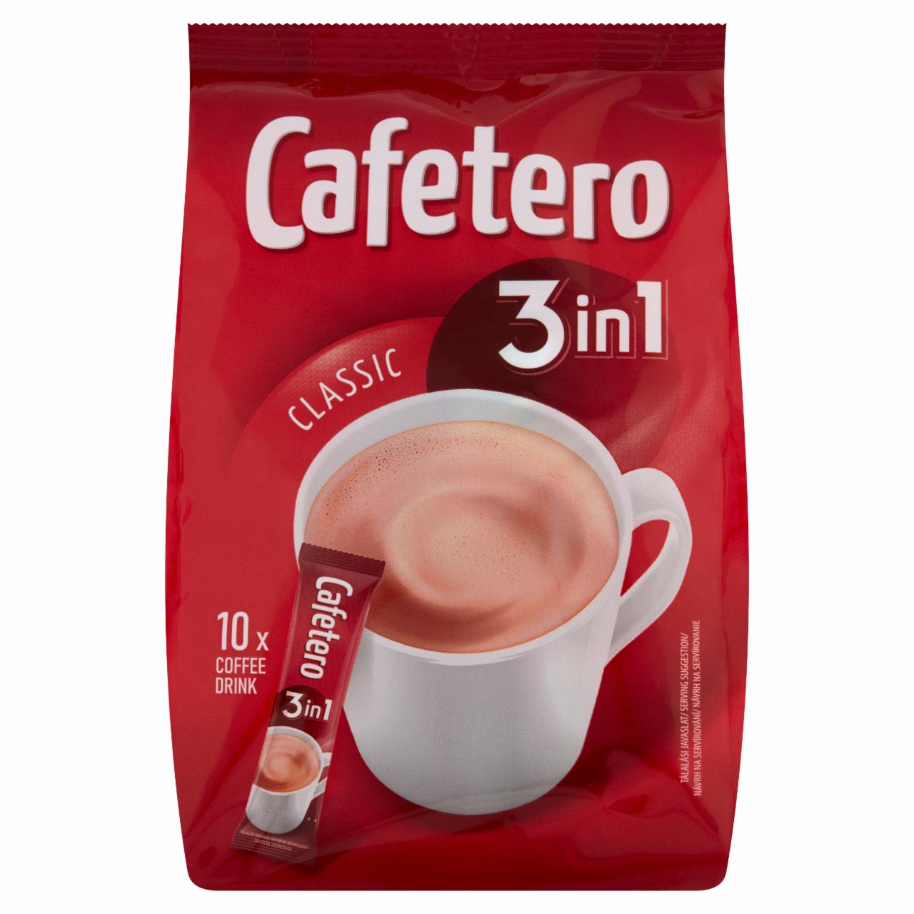 Képek - Cafetero Classic 3in1 azonnal oldódó kávéspecialitás 10 x 18 g (180 g)