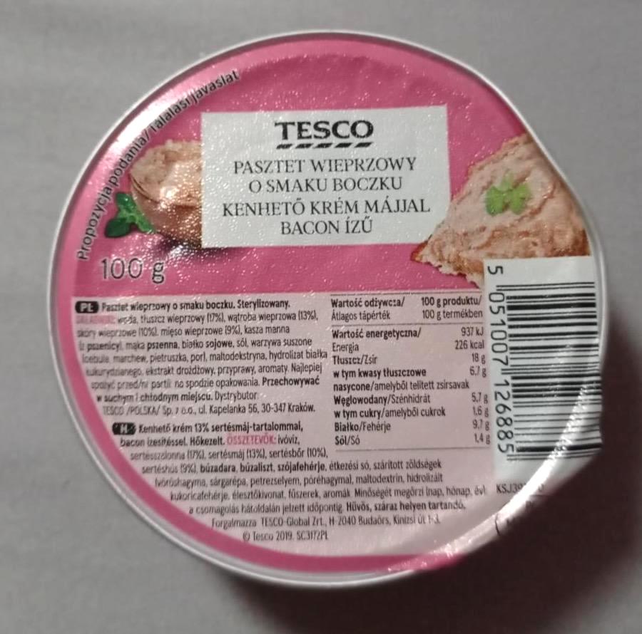 Képek - Kenhető krém májjal bacon ízű Tesco