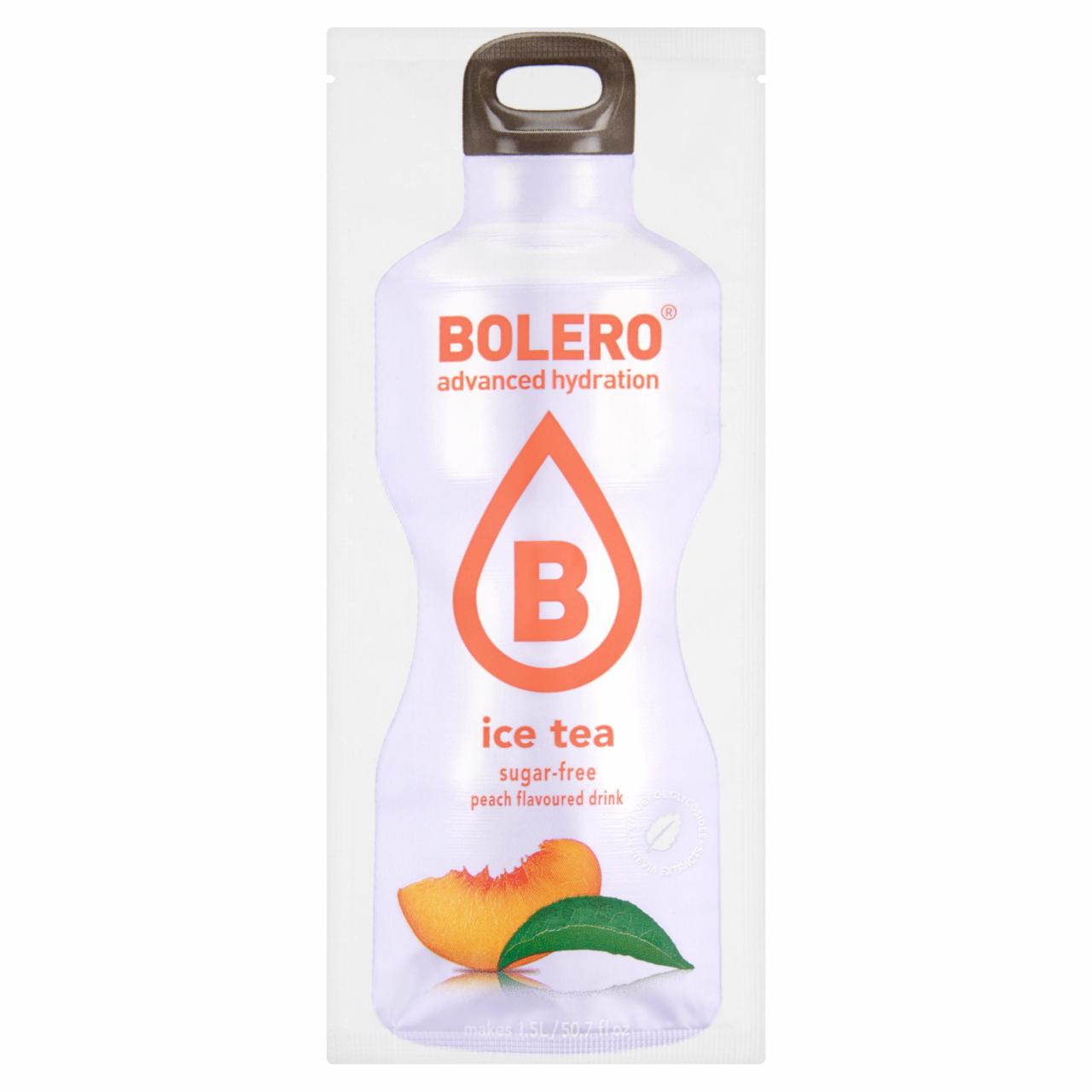 Képek - Bolero őszibarackos ice tea ízesítésű italpor édesítőszerekkel és feketetea-kivonattal 8 g