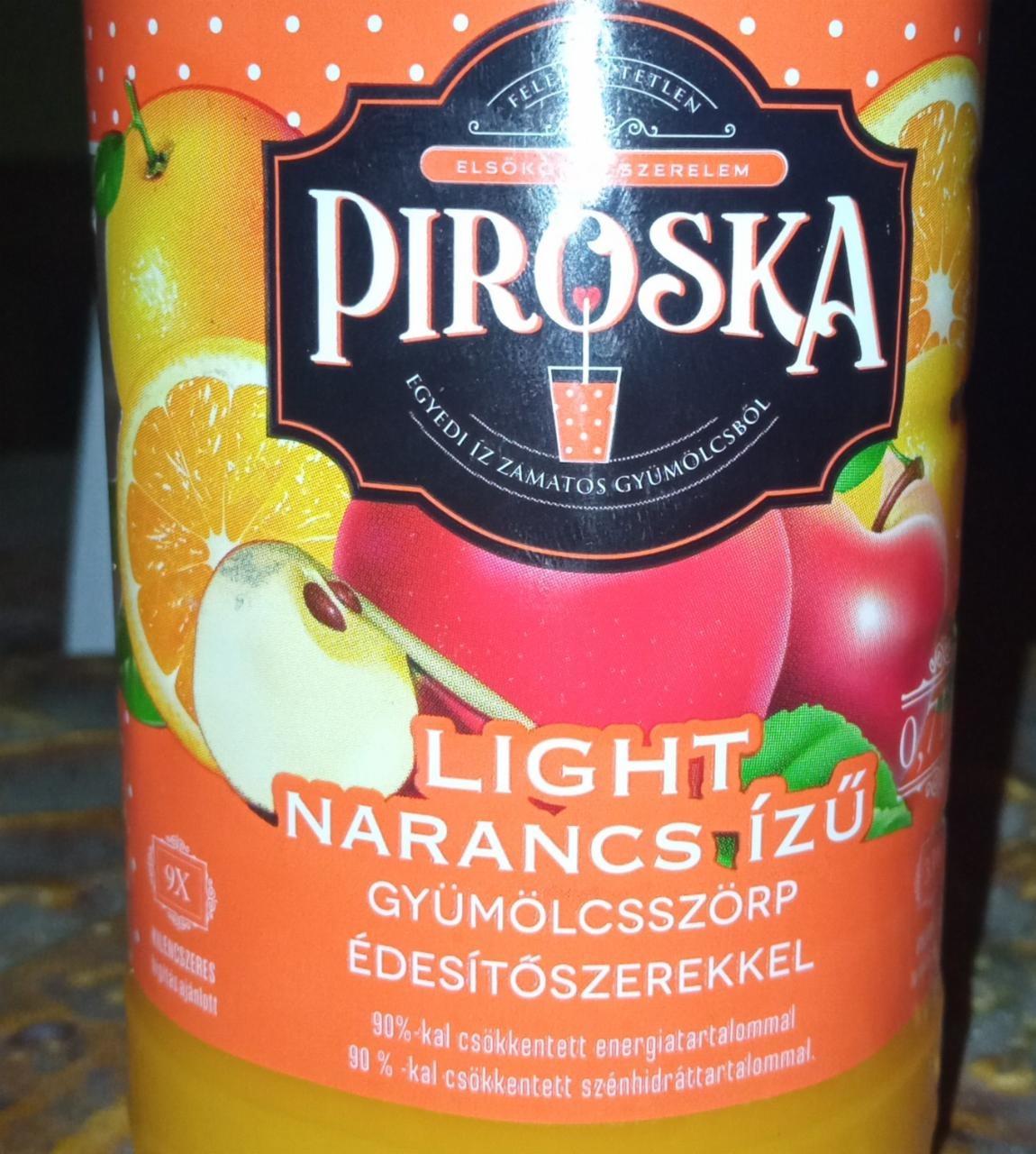 Képek - Light narancs ízű gyümölcsszörp Piroska