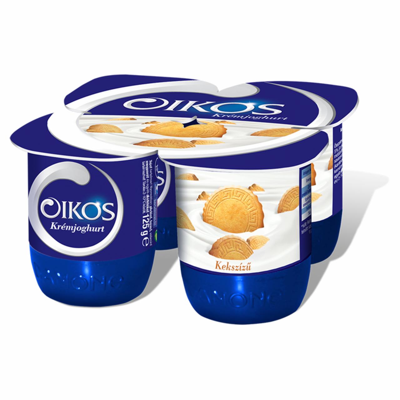Képek - Danone Oikos Görög kekszízű, élőflórás krémjoghurt 4 x 125 g