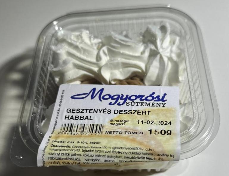 Képek - Gesztenyés desszert habbal Mogyorósi Sütemény