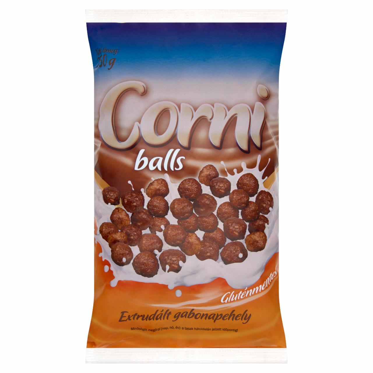 Képek - Corni Balls gluténmentes kakaós gömb extrudált gabonapehely 250 g