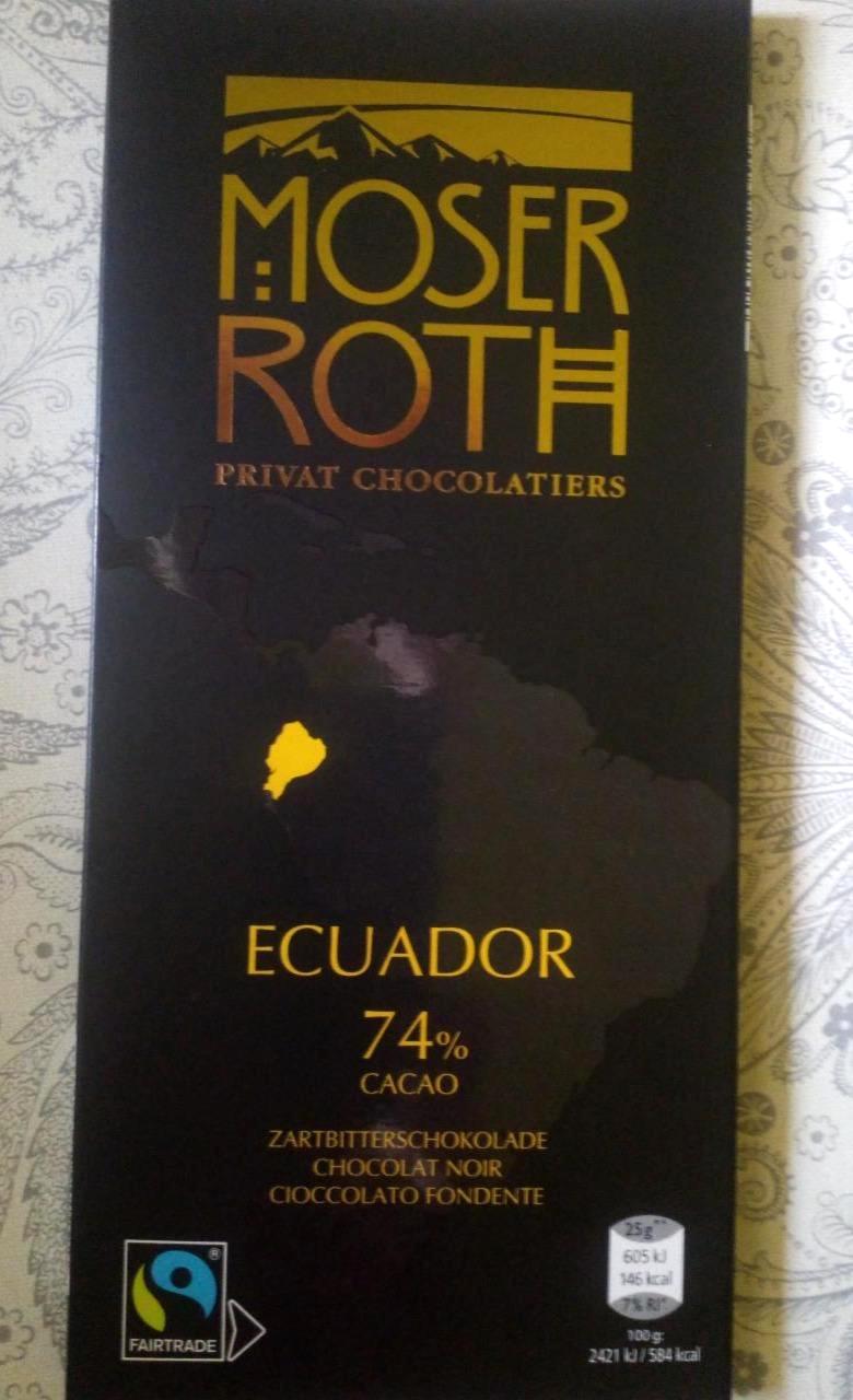 Képek - Ecuador 74% cacao Moser Roth
