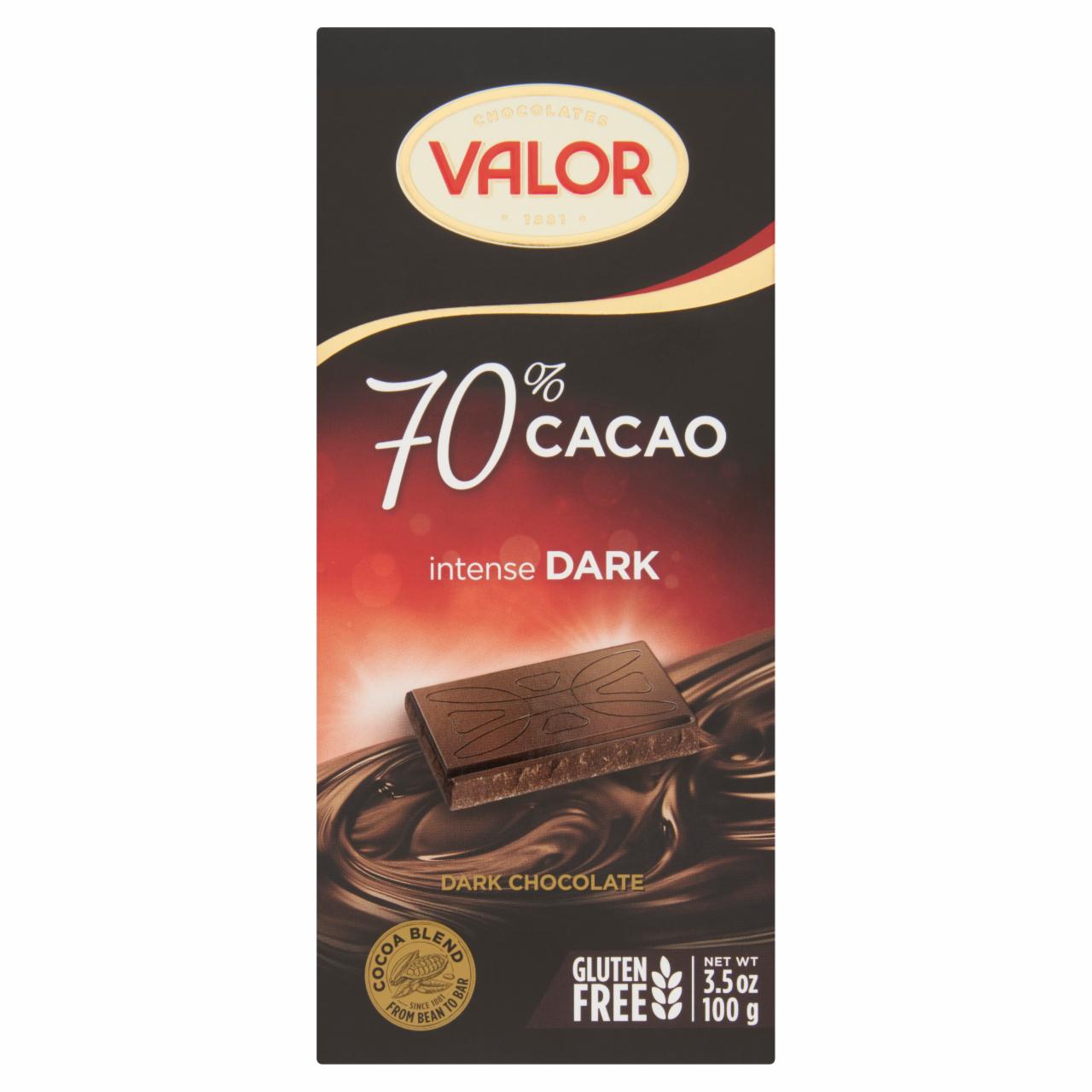 Képek - Valor étcsokoládé 70% 100 g