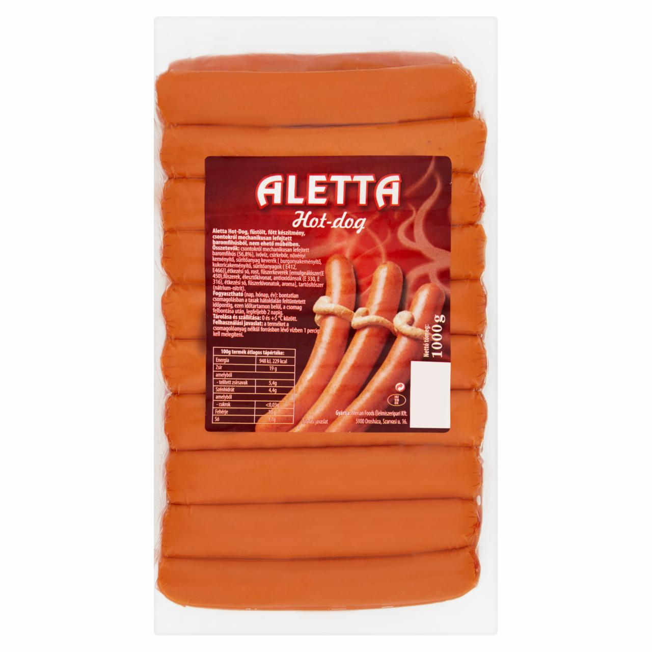 Képek - Aletta Hot-dog készítmény 1000 g