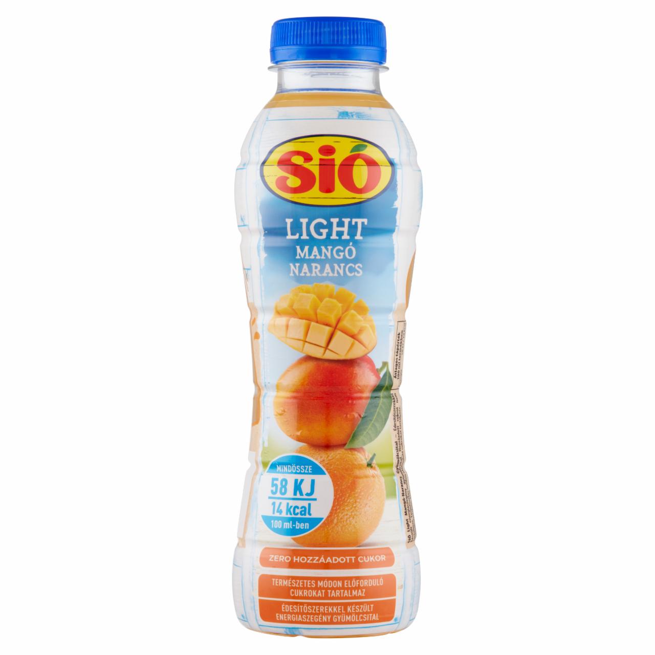 Képek - Sió Light energiaszegény mangó-narancs gyümölcsital édesítőszerekkel 0,5 l