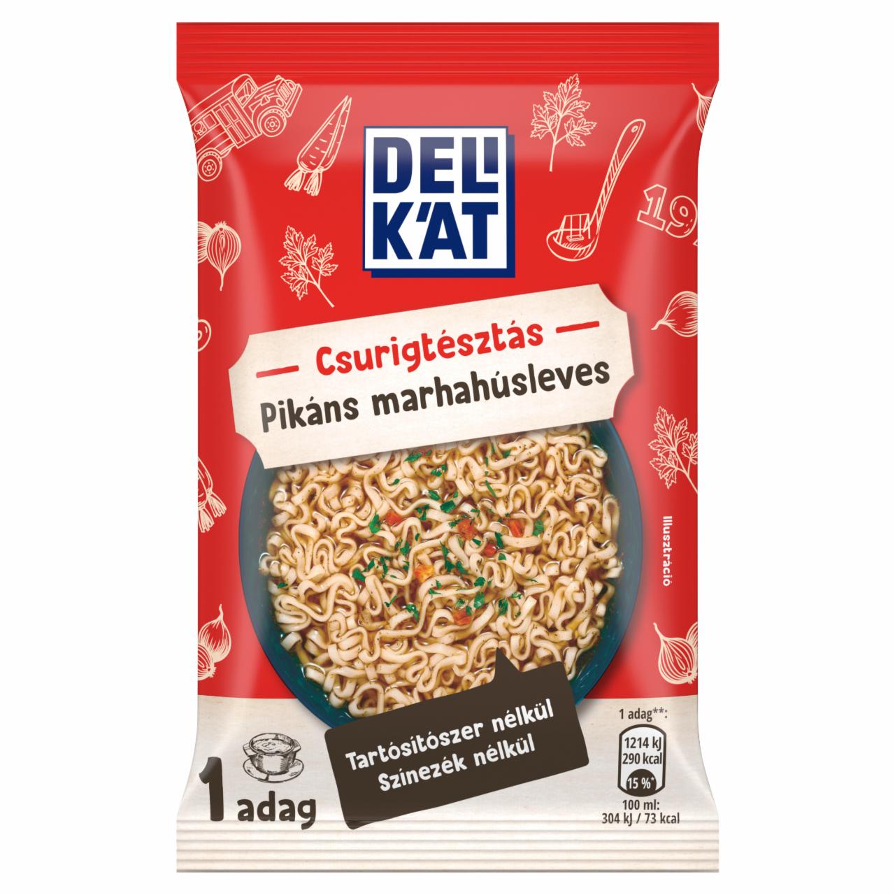 Képek - Delikát csurigtésztás pikáns marhahúsleves 60 g