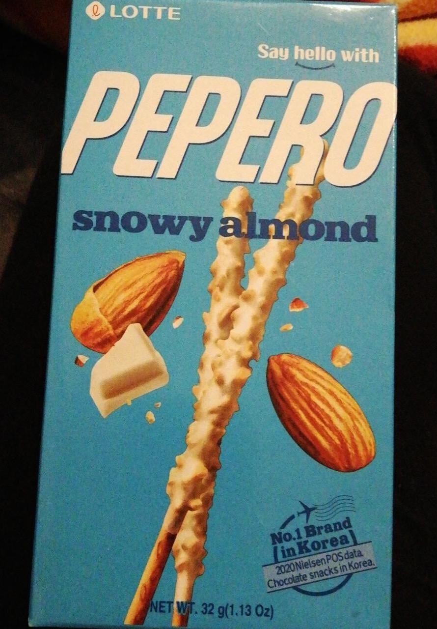 Képek - Pepero snowy almond Lotte