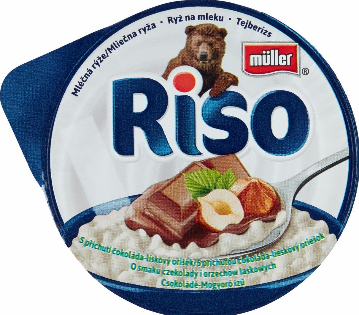 Képek - Riso csokoládé-mogyoró ízű tejberizs Müller