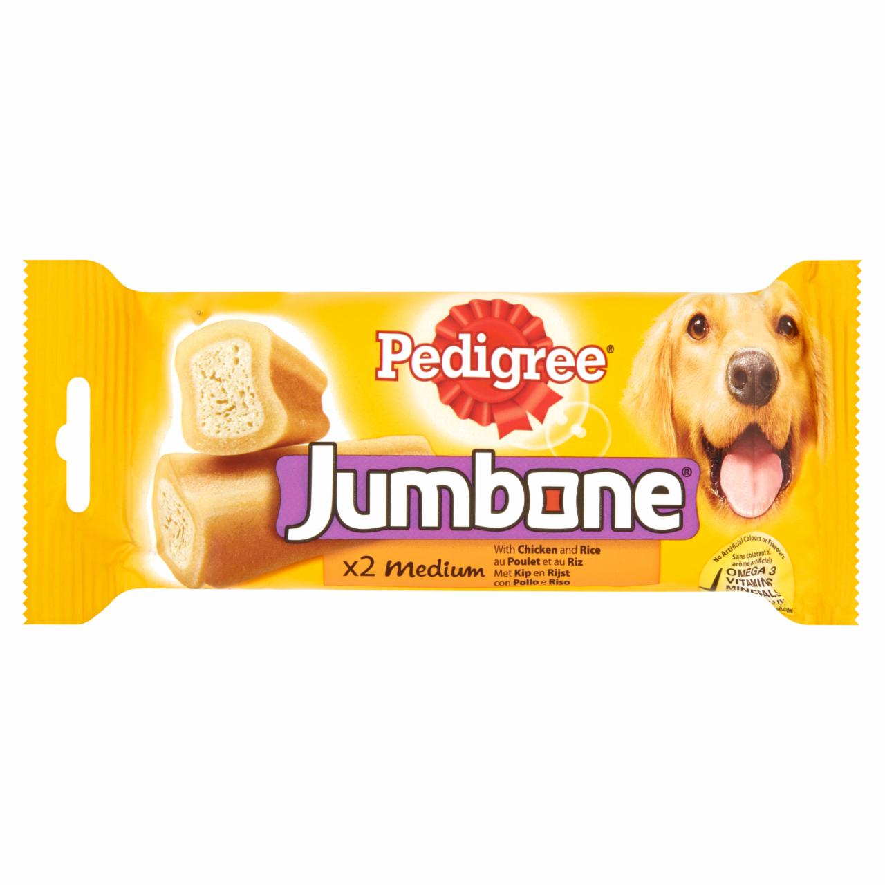Képek - Pedigree Jumbone Medium kiegészítő állateledel csirkével és rizzsel felnőtt kutyáknak 2 db 200 g