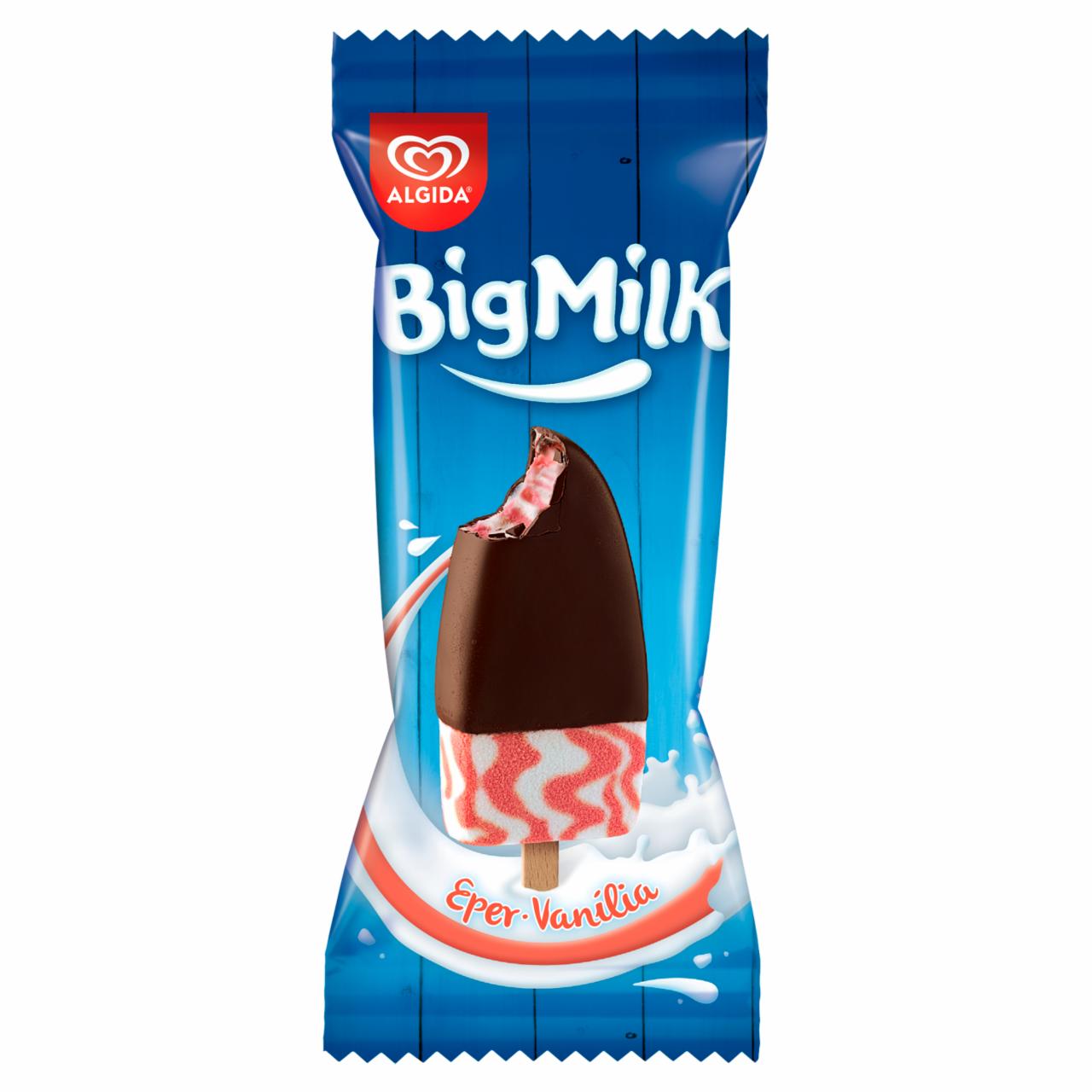 Képek - Big Milk eper-vanília jégkrém 70 ml