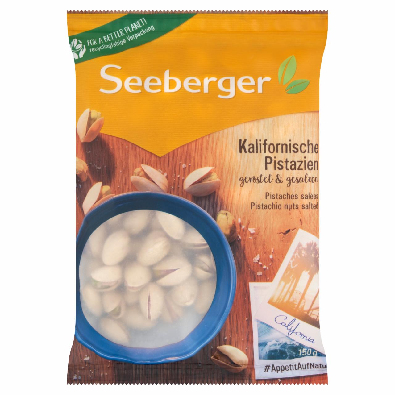Képek - Seeberger pörkölt, sózott pisztácia 150 g