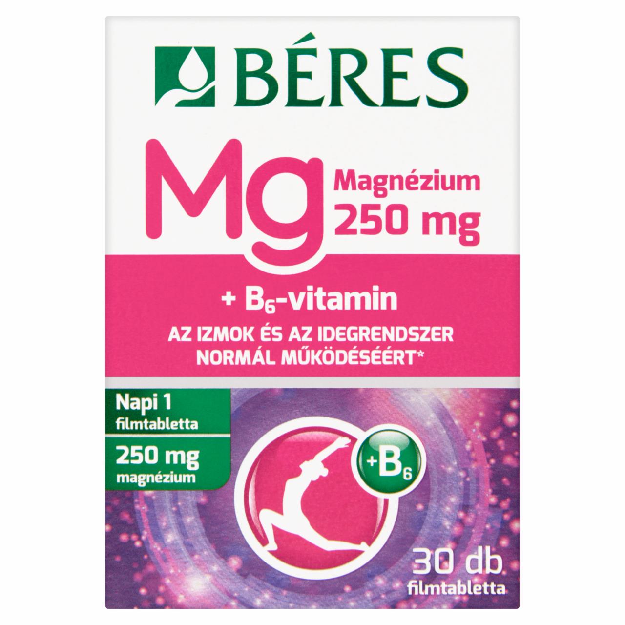 Képek - Béres Magnézium 250 mg filmtabletta 30 db 37,5 g