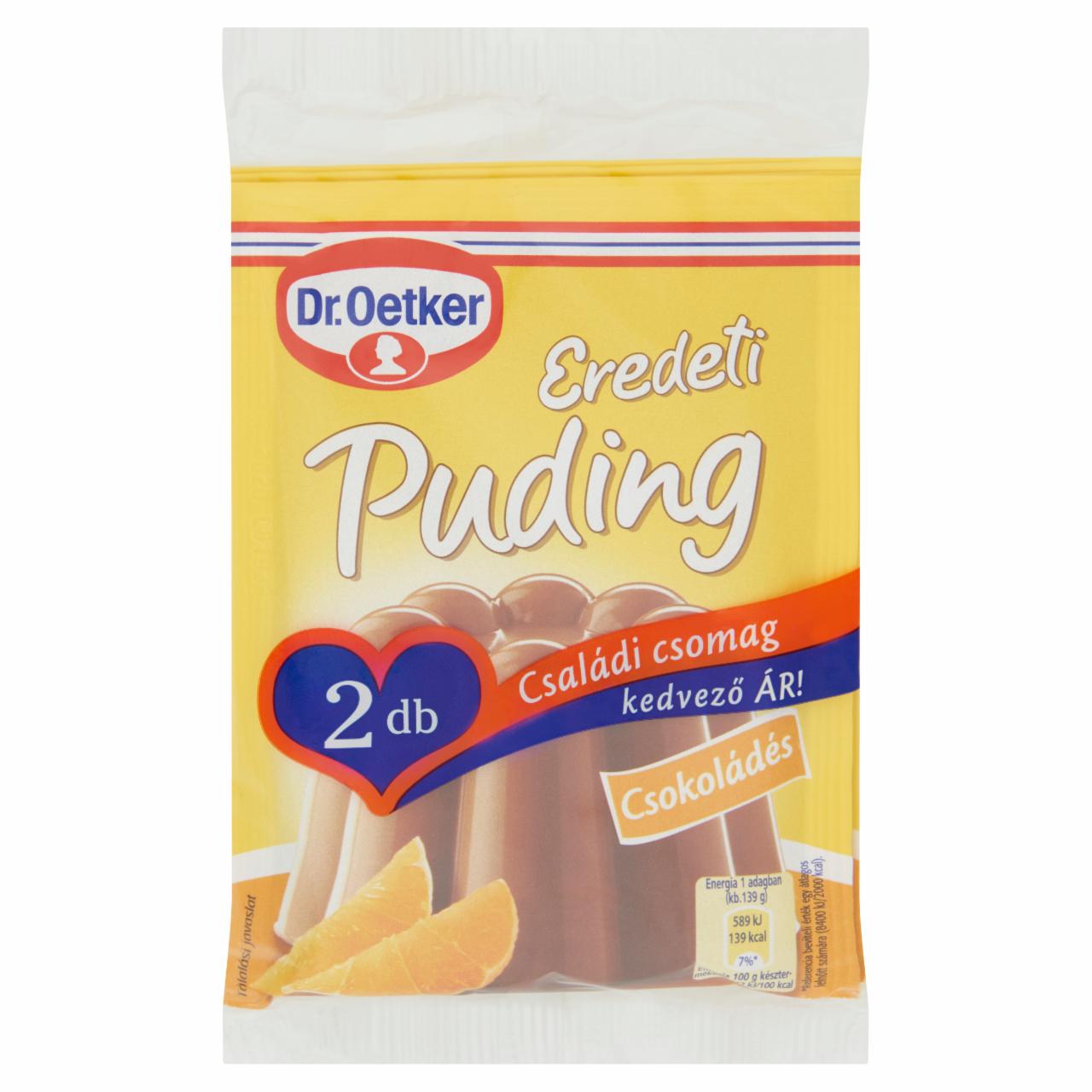 Képek - Dr. Oetker Eredeti Puding csokoládés pudingpor 2 x 49 g