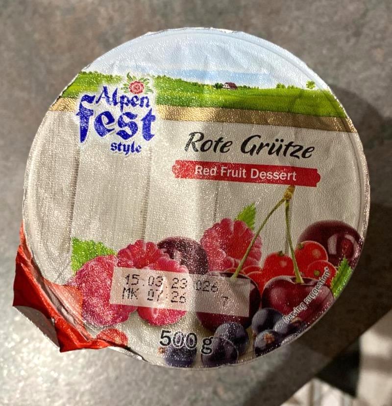 Képek - Rote grütze Red fruit dessert Alpen fest style