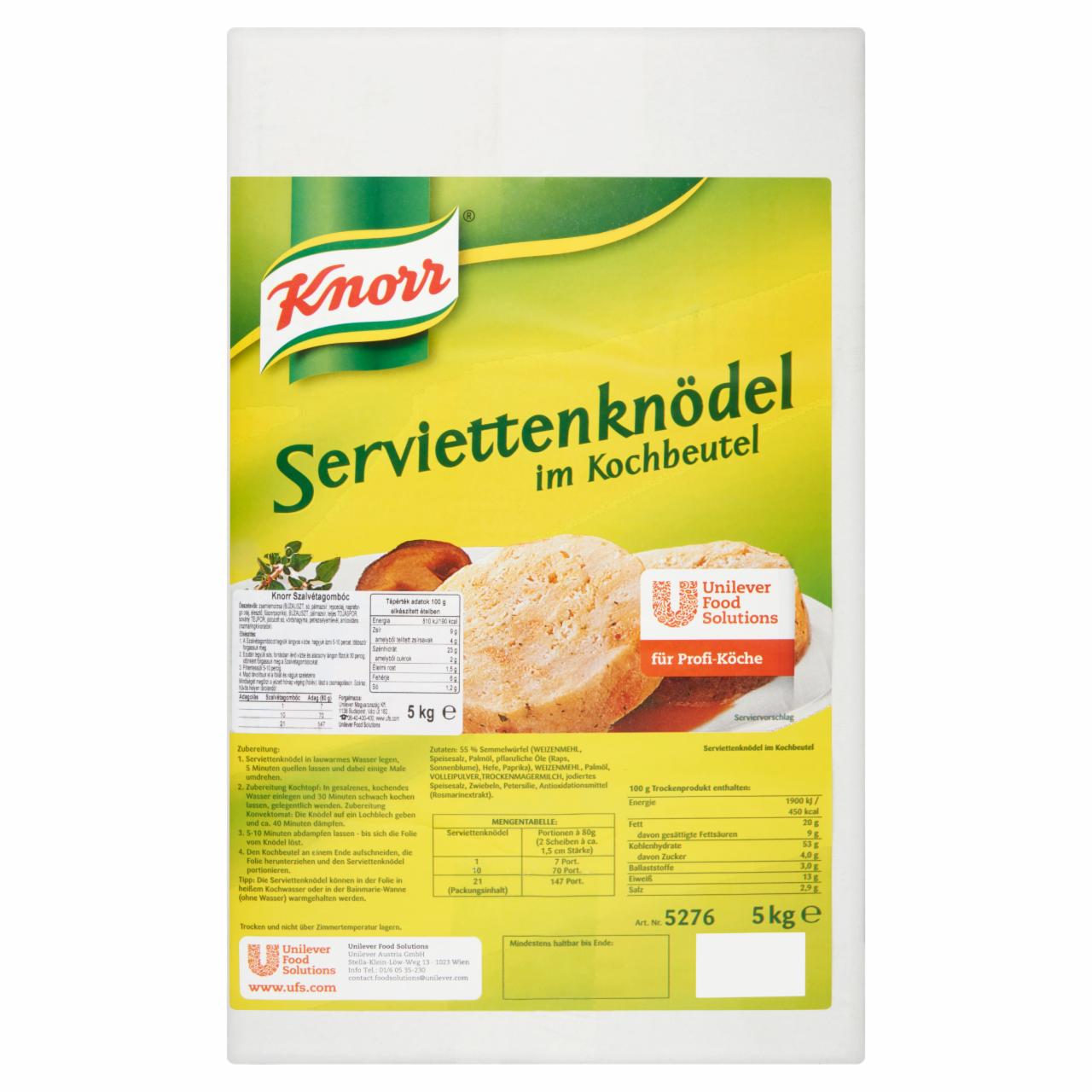 Képek - Knorr szalvétagombóc 5 kg
