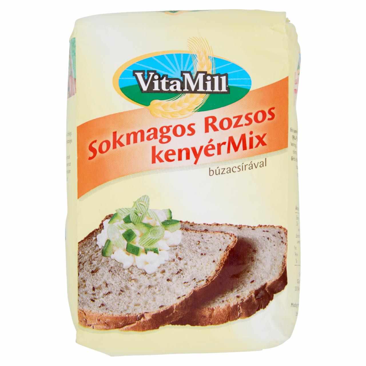 Képek - VitaMill sokmagos rozsos kenyérMix búzacsírával 1 kg