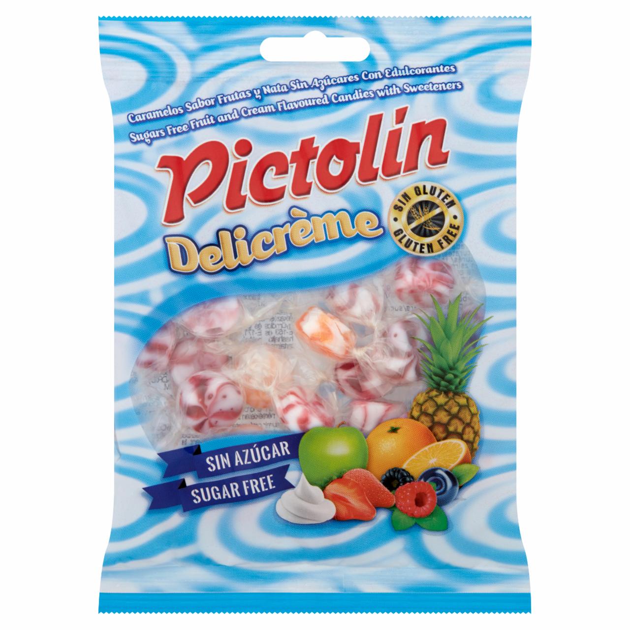 Képek - Pictolin gyümölcs ízesítésű, cukormentes cukorka édesítőszerrel 65 g