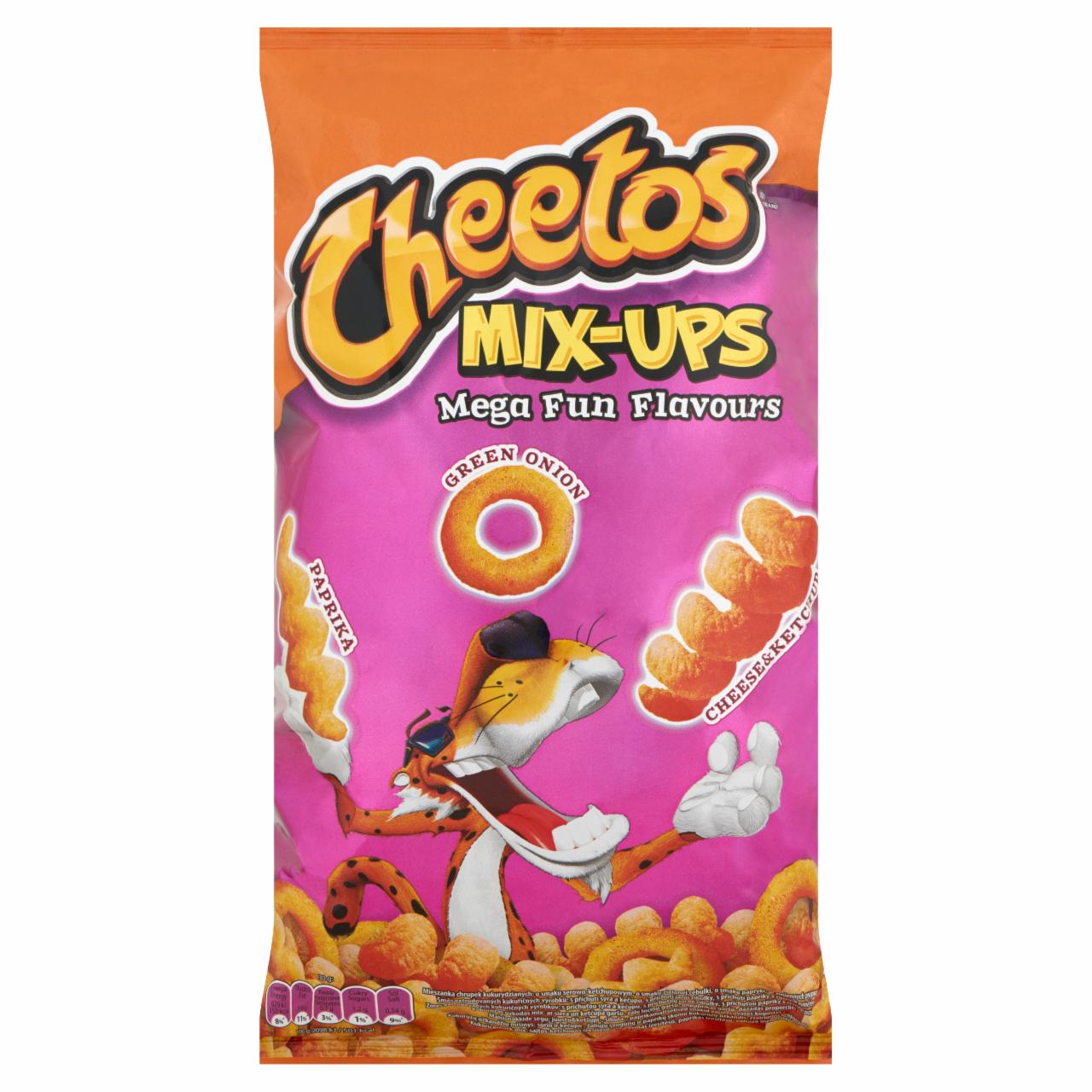 Képek - Cheetos Mix-Ups sajtos-ketchupos, újhagymás, paprikás ízesítésű kukoricasnack mix 70 g