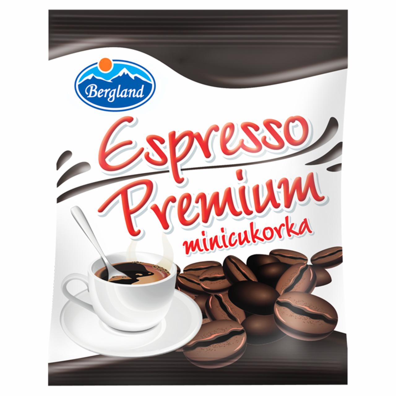 Képek - Bergland Espresso Premium kávé ízű töltetlen minicukorka 60 g