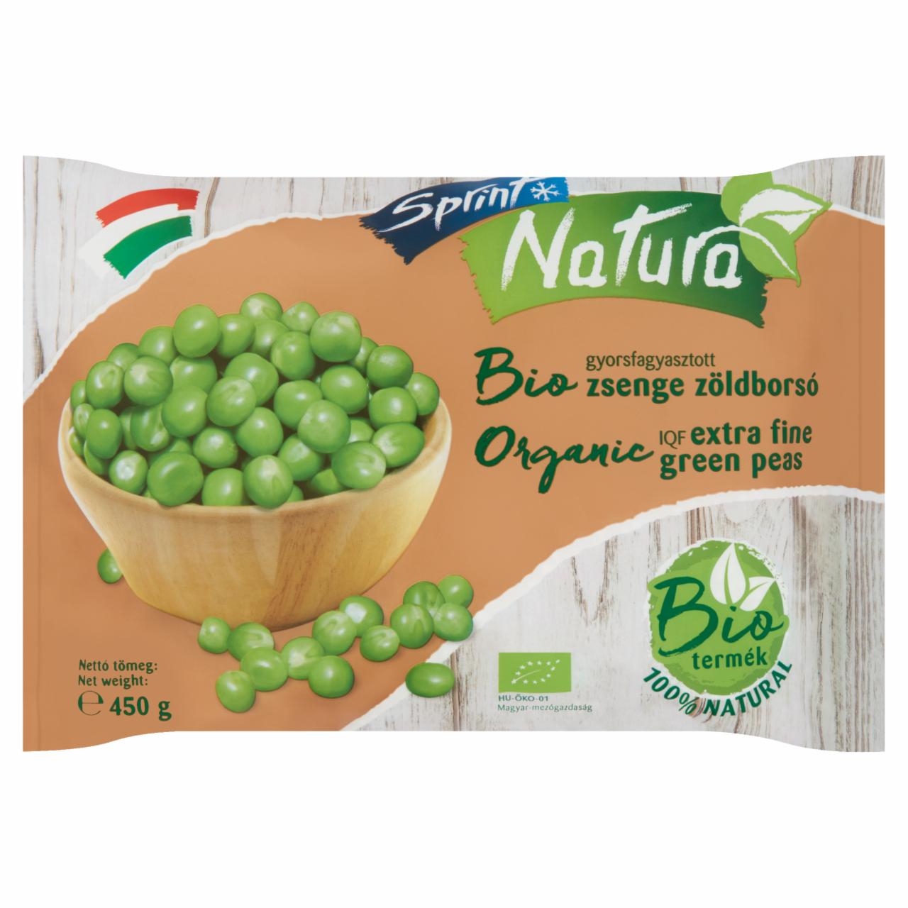 Képek - Sprint Natura BIO gyorsfagyasztott zsenge zöldborsó 450 g