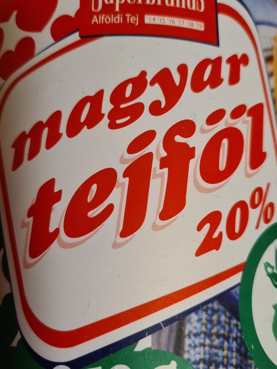 Képek - Tejföl magyar 20% Alföld