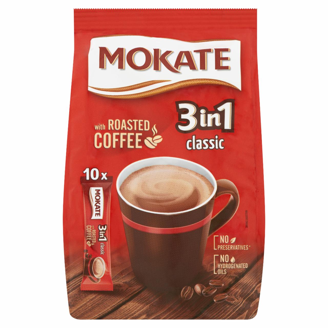Képek - Mokate 3in1 Classic azonnal oldódó kávéspecialitás 10 db 170 g