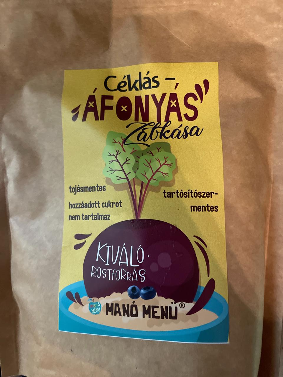 Képek - Céklás-áfonyás zabkása Manó menü
